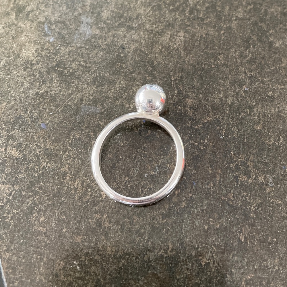 Tiffany and Co sterling silver ball ring